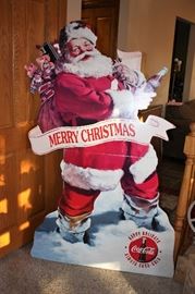 Coke Santa store display