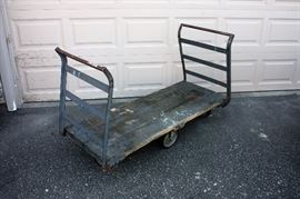 Large Dayton's warehouse push cart.