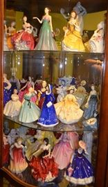 large collection of Royal Doulton figurines!