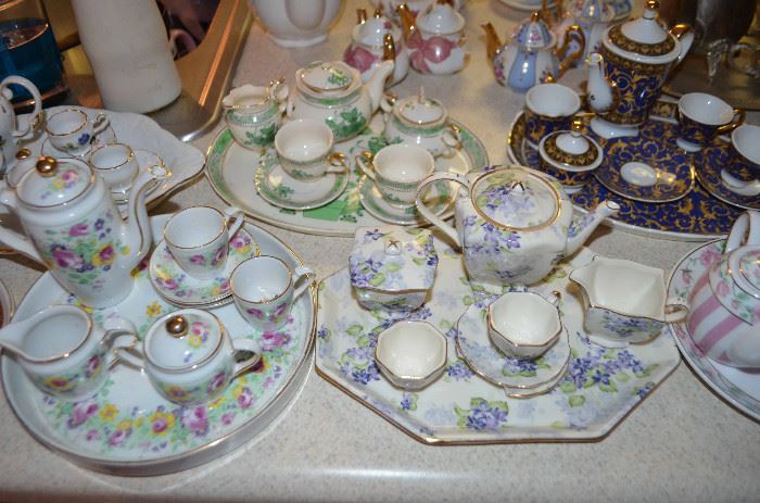 HUGE miniature tea set collection!