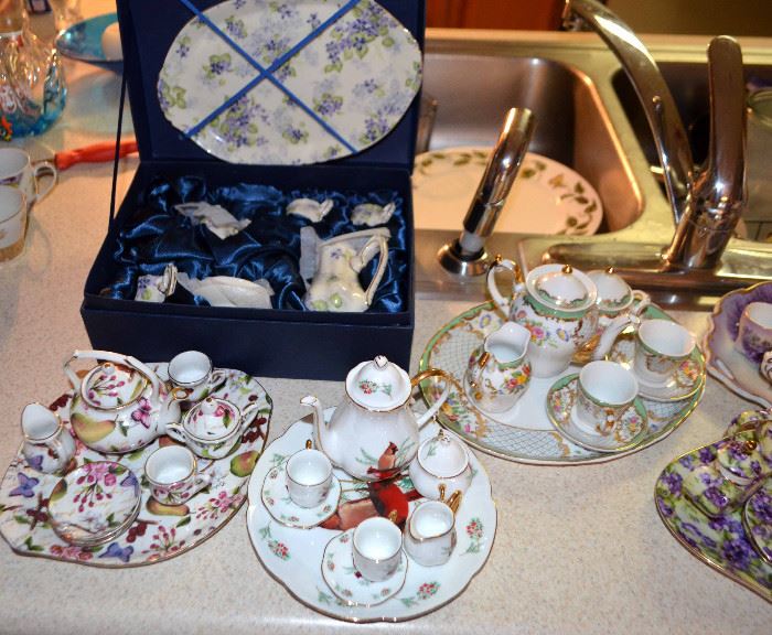 HUGE miniature tea set collection!