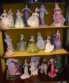 beautiful porcelain figurine collection - various makers