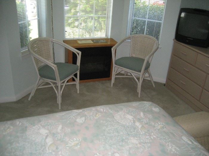 Pair of vintage Rattan chairs - CLEAN damage free