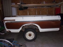 Ford pick up bed trailer with hitch and spare tire
