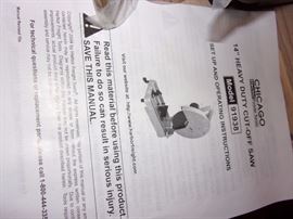 14" inch heavy duty cut-off saw
