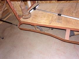 Solid sturdy shop portable storage shelves on wheels