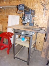 Wards Power Craft Radial arm saw with stand