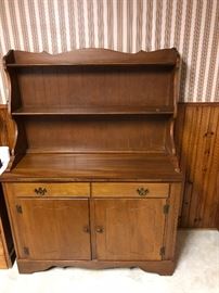 Two Drawer and Two Door Kitchen Hutch