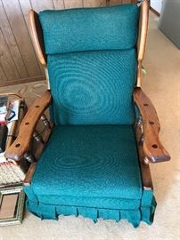 Nice wood Rocker with Cloth seat