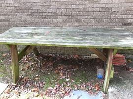 Outdoor Wooden table