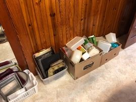 Tupperware and Sheet Pans