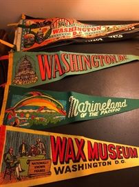 Assortment of Vintage Felt Pennants