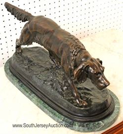  Bronze Hunting Dog Sculpture on Marble Base signed "J. Moigniez"

Located Inside – Auction Estimate $300-$600 