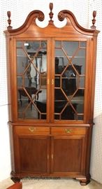  ANTIQUE Mahogany Chippendale Style 2 Piece CORNER Cabinet

Located Inside – Auction Estimate $300-$600 