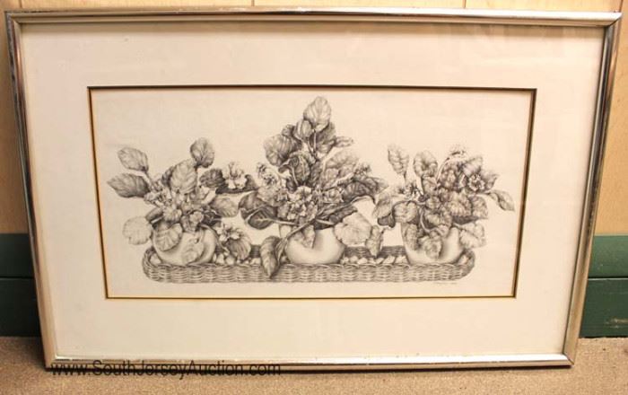  Pencil of 'African Violet' signed "Shirley Gaynor" Artwork

Located Inside – Auction Estimate $200-$400 