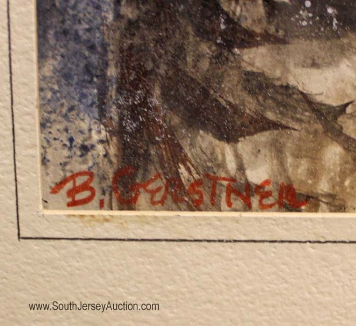  Water Color signed "Bernard Gerstner" Artwork

Located Inside – Auction Estimate $100-$300 