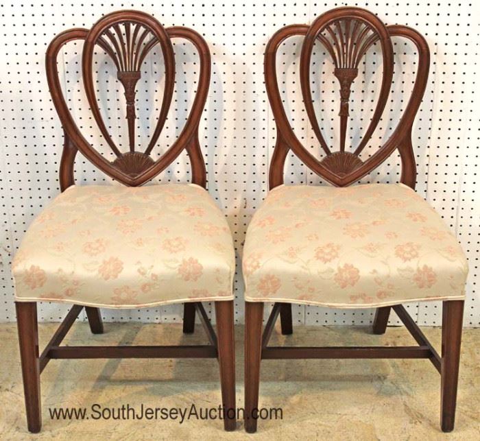  "Set of 6" Solid Mahogany Carved Sweetheart Dining Room Chairs

Located Inside – Auction Estimate $300-$600 