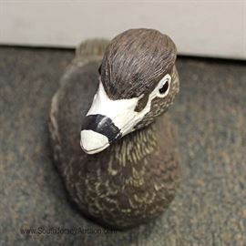  Hand Carved and Hand Painted Pied Billed Grebe dated 2009 and signed "FWS III" in good condition

approximately 5"h x 4"w x 7"l 