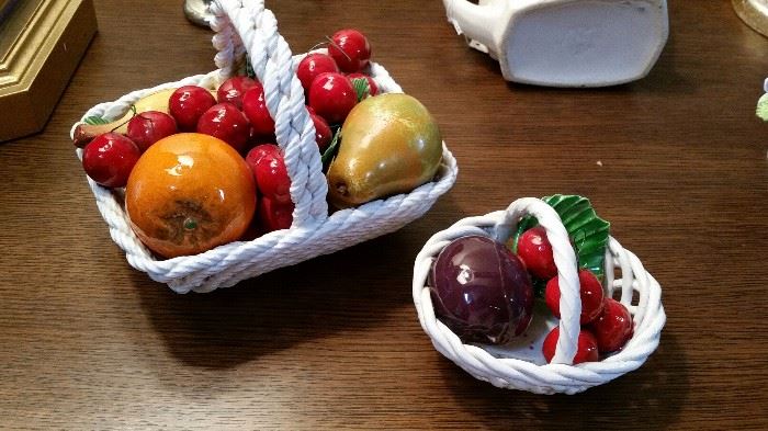 Vintage Italian Fruit Baskets