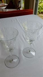 Vintage Colony Lily of the Valley Wine Glasses - 22 glasses
