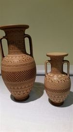 Vintage Grecian Museum Urns