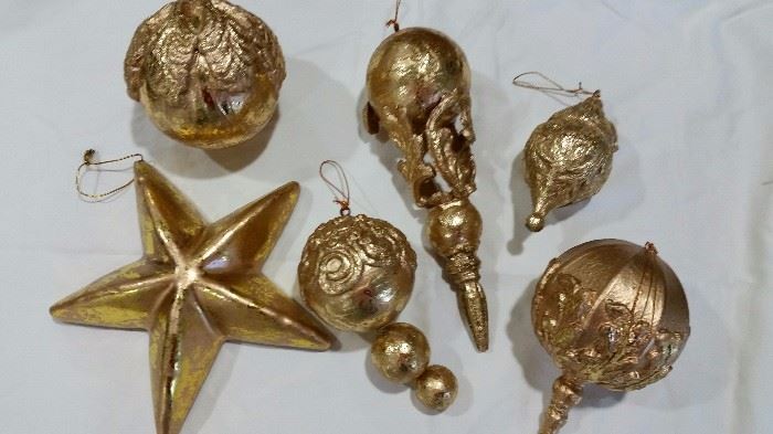 Great Gold Leaf Ornaments