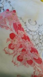 Vintage embroidered Chinese Linens