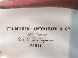 Label on French prints