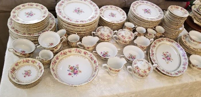 Gorgeous china sets in excellent condition.