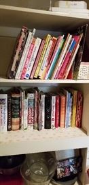 Tons of cookbooks...this is just a few.
