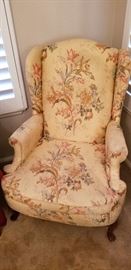A pair of wingback chairs would look great in any living room.