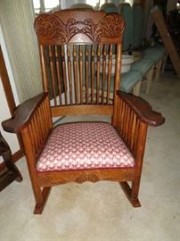 vintage pressed back rocker