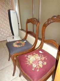 pair vintage chairs