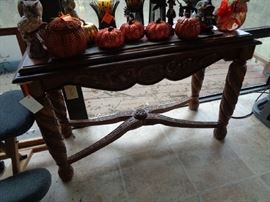 Nice, heavily carved sofa table