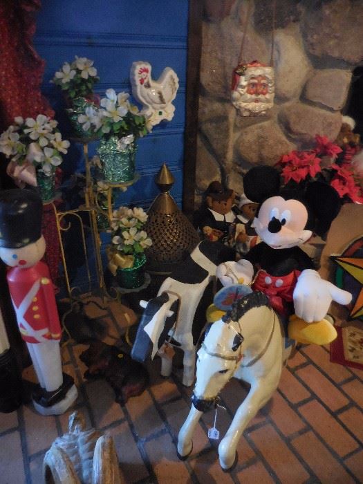Vintage Horse with Cart..LARGE Mickey Mouse