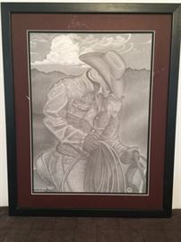 Framed Print Title: The Lord will continually guide you. Artist: John Meier (Need new matting)