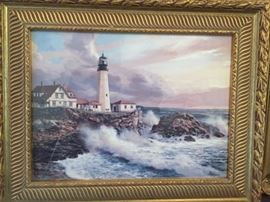 Framed art of Lighthouse