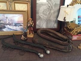 Metal (Cast iron) Ball Harness Set, Horse/Mule Yoke/Collar