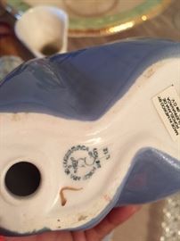 Stamp on bottom of Porcelain Clown