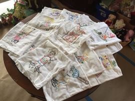 Embroidered Flour Sack Towels