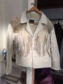 Leather Fringed Jacket (Mexico)