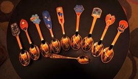 MICHELSCH STERLING DENMARK CHRISTMAS SPOONS