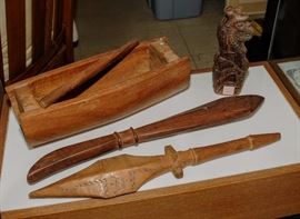 TRIBAL OCEANIC WOOD ITEMS  
