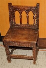 1600's COLONIAL SPANISH CHILD'S CHAIR 