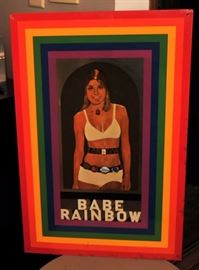 BABE RAINBOW PETER BLAKE ~ LITHOGRAPH ON TIN