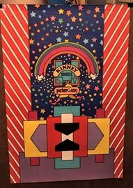 PETER MAX POSTER ~ KINNEY SHOES ~ SNEAKERS 24" x 36"