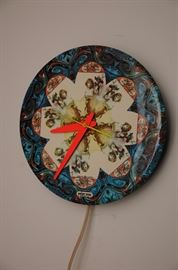 PETER MAX 60's GE WALL CLOCK