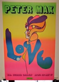 PETER MAX POSTER LOVE  24" x 36"
