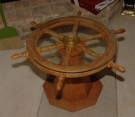 SHIPS WHEEL TABLE