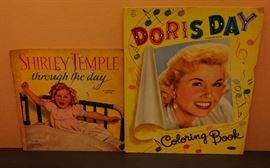 DORIS DAY COLORING BOOK  & SHIRLEY TEMPLE BOOK
